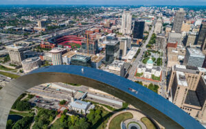 View from the top of the GatewayArch